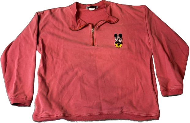 Vintage Disney Fashions Quarter Zip Size S/M