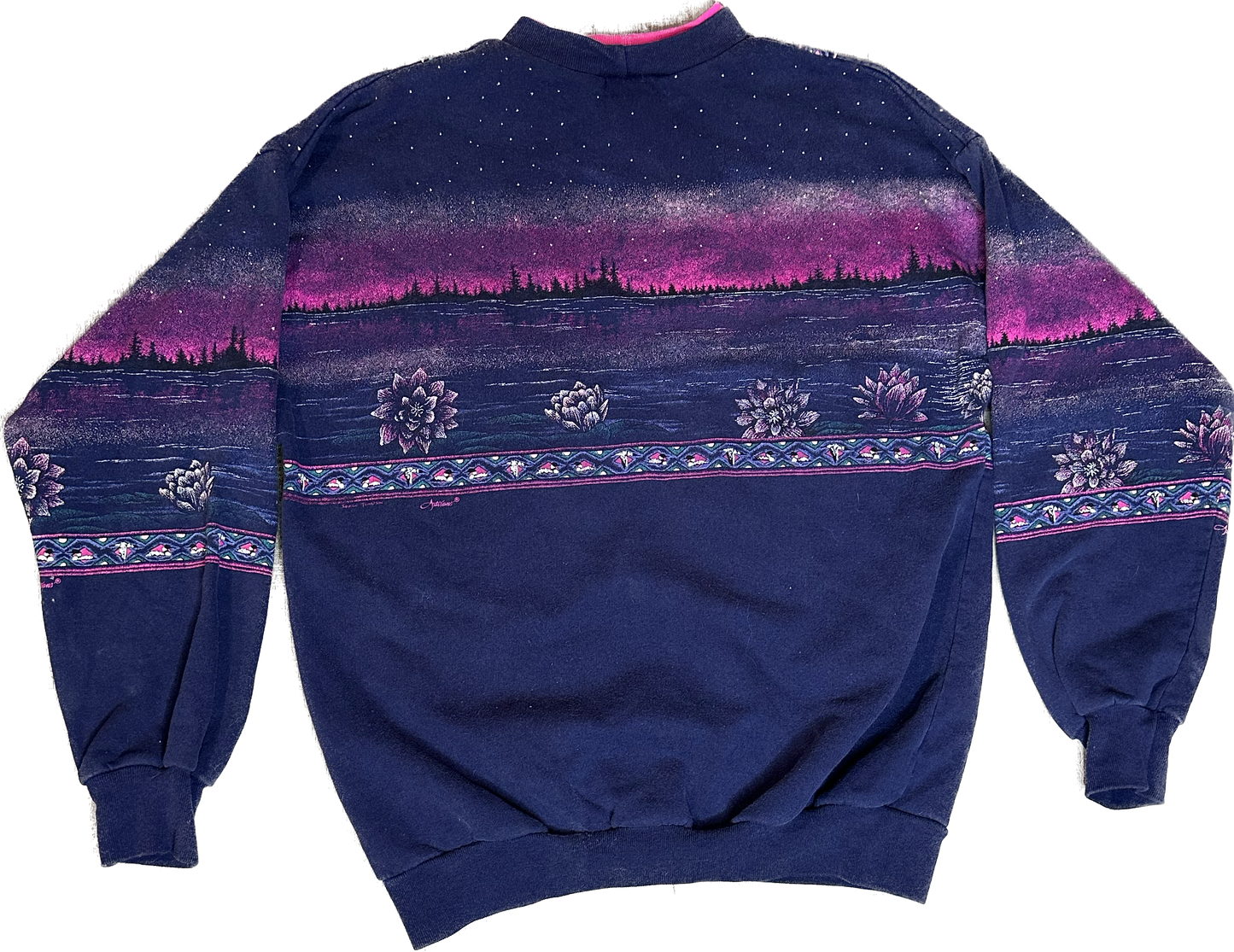 Vintage All Around Loon Print Crew Neck