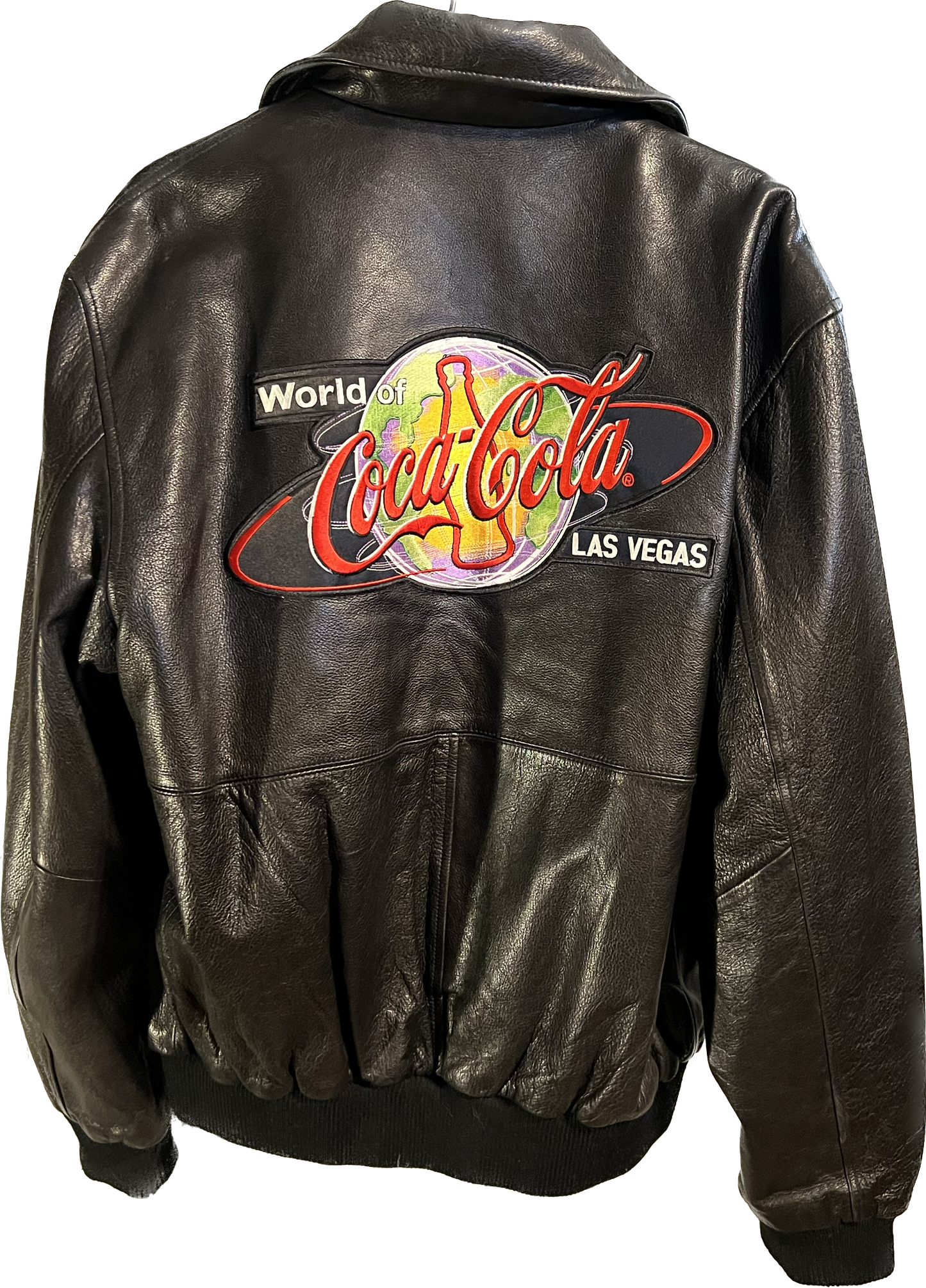 Vintage World of Coca-Cola Leather Jacket Large