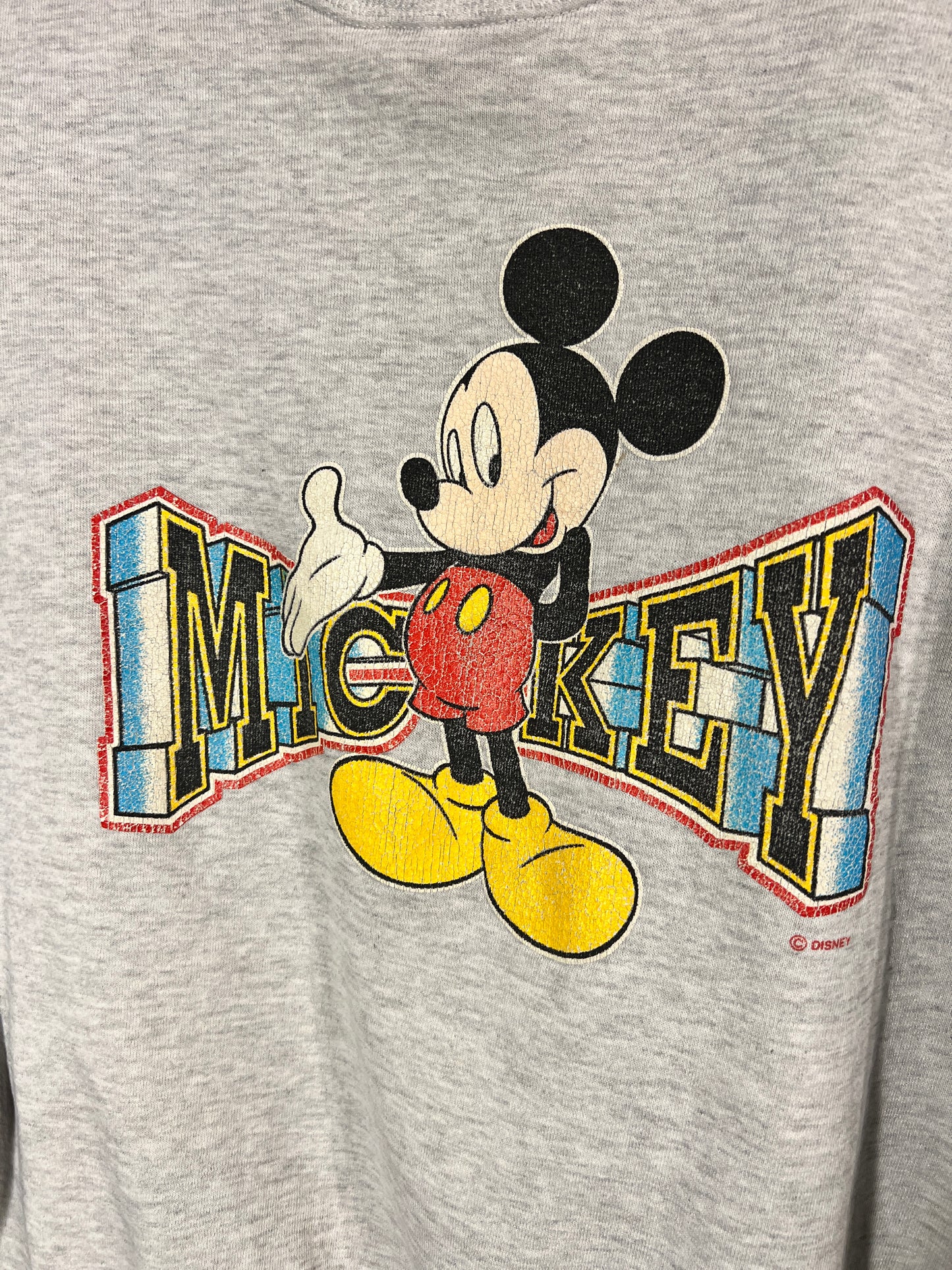 Faded Mickey Mouse Crewneck Medium/Large