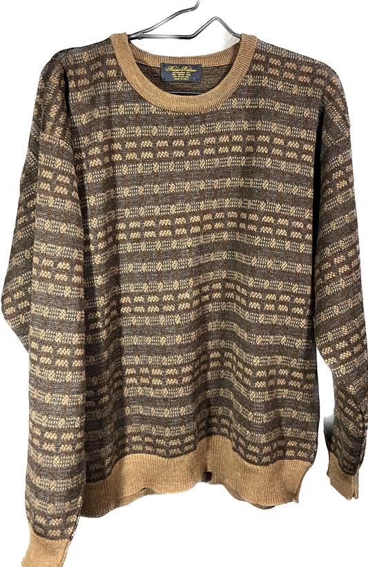 Brooks Brothers Patterned Sweater Large