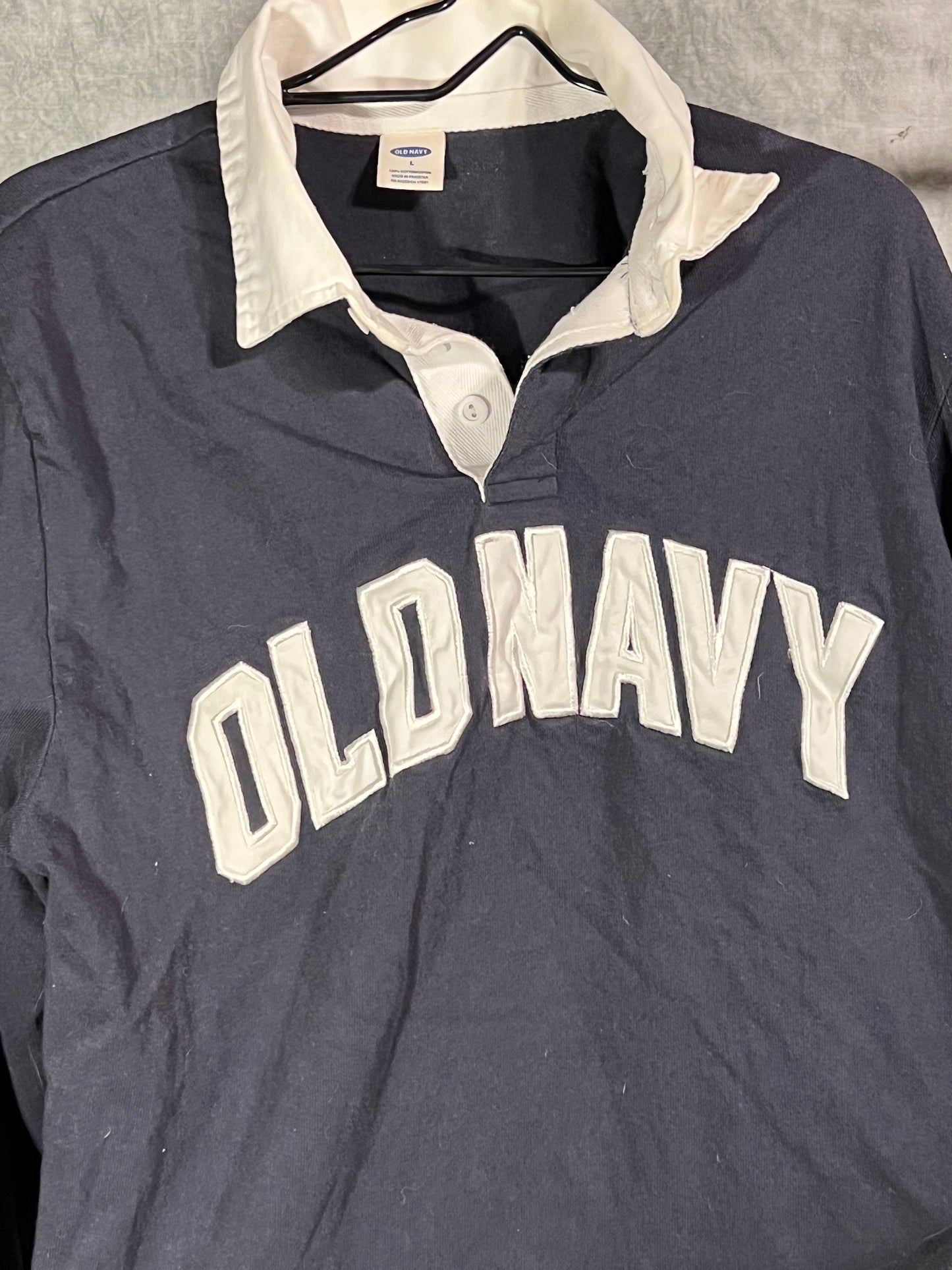 Old Navy Long Sleeve Polo Large