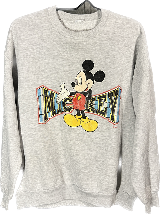 Faded Mickey Mouse Crewneck Medium/Large