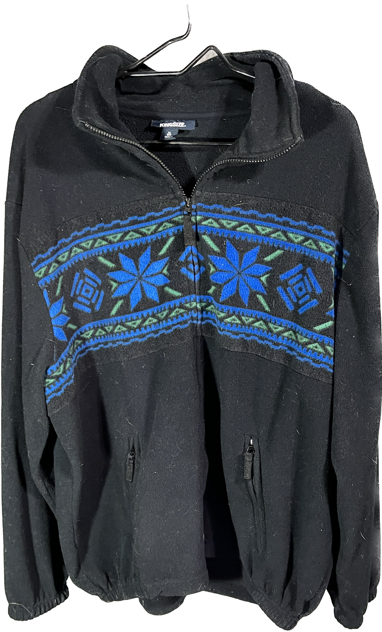 King Size Patterned Quarter Zip XL