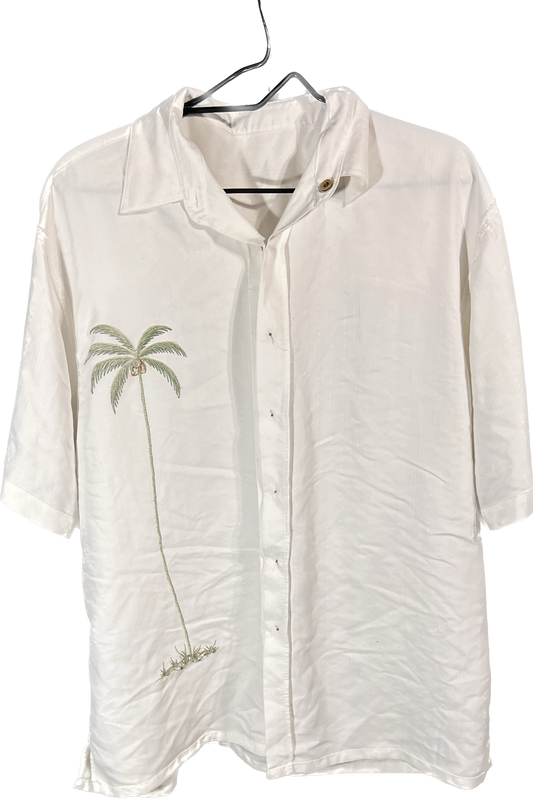 Bamboo Cay Embroidered Dress Shirt Large