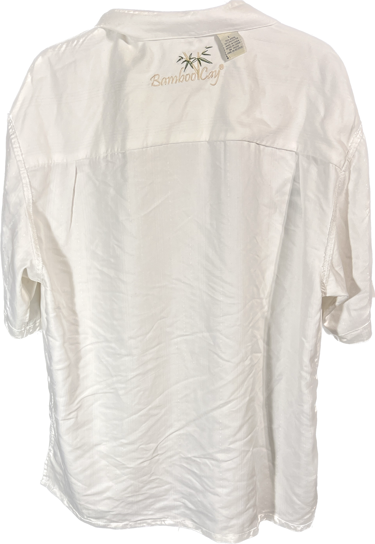 Bamboo Cay Embroidered Dress Shirt Large