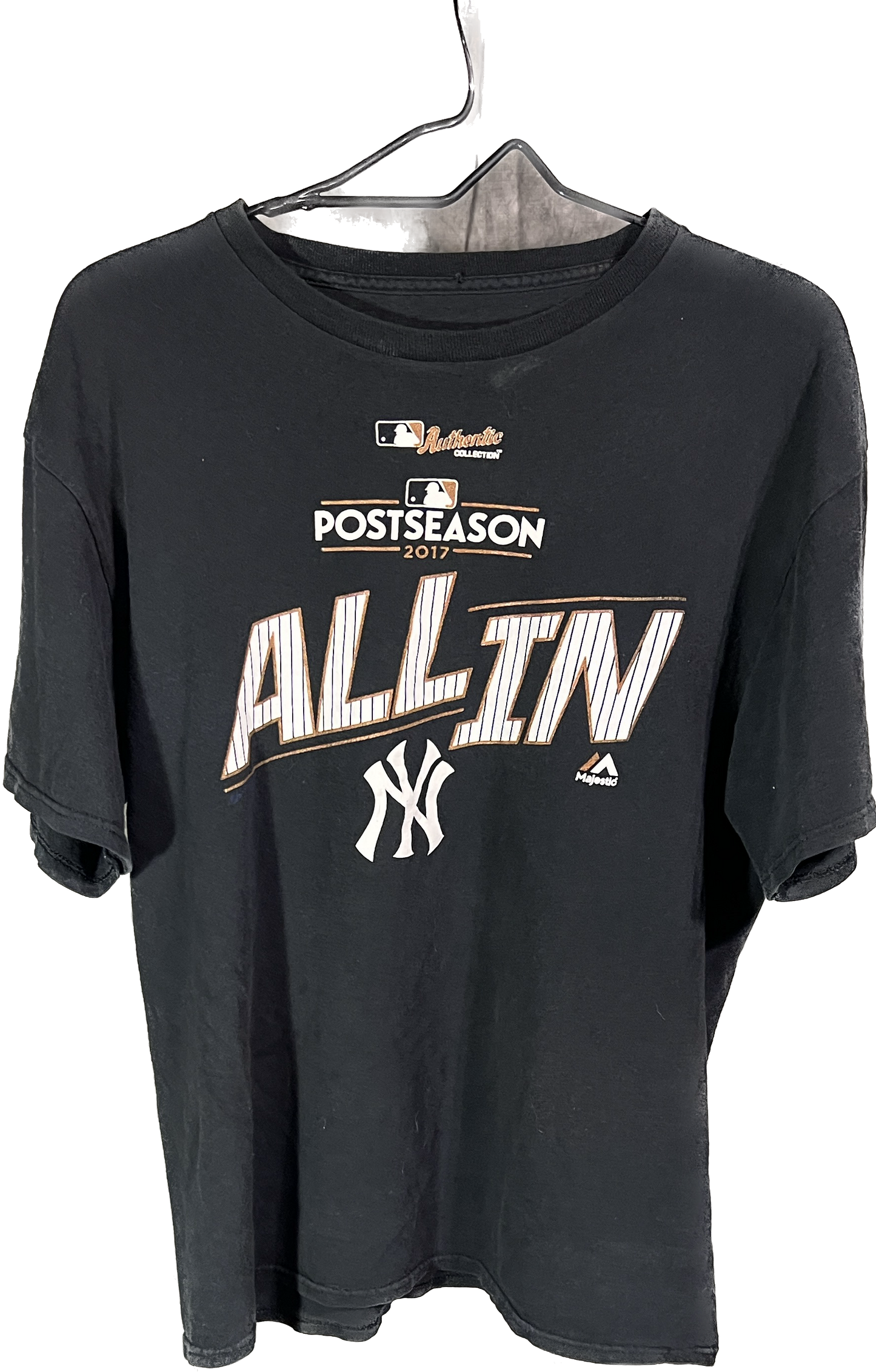 2017 All In NYY T-Shirt Large