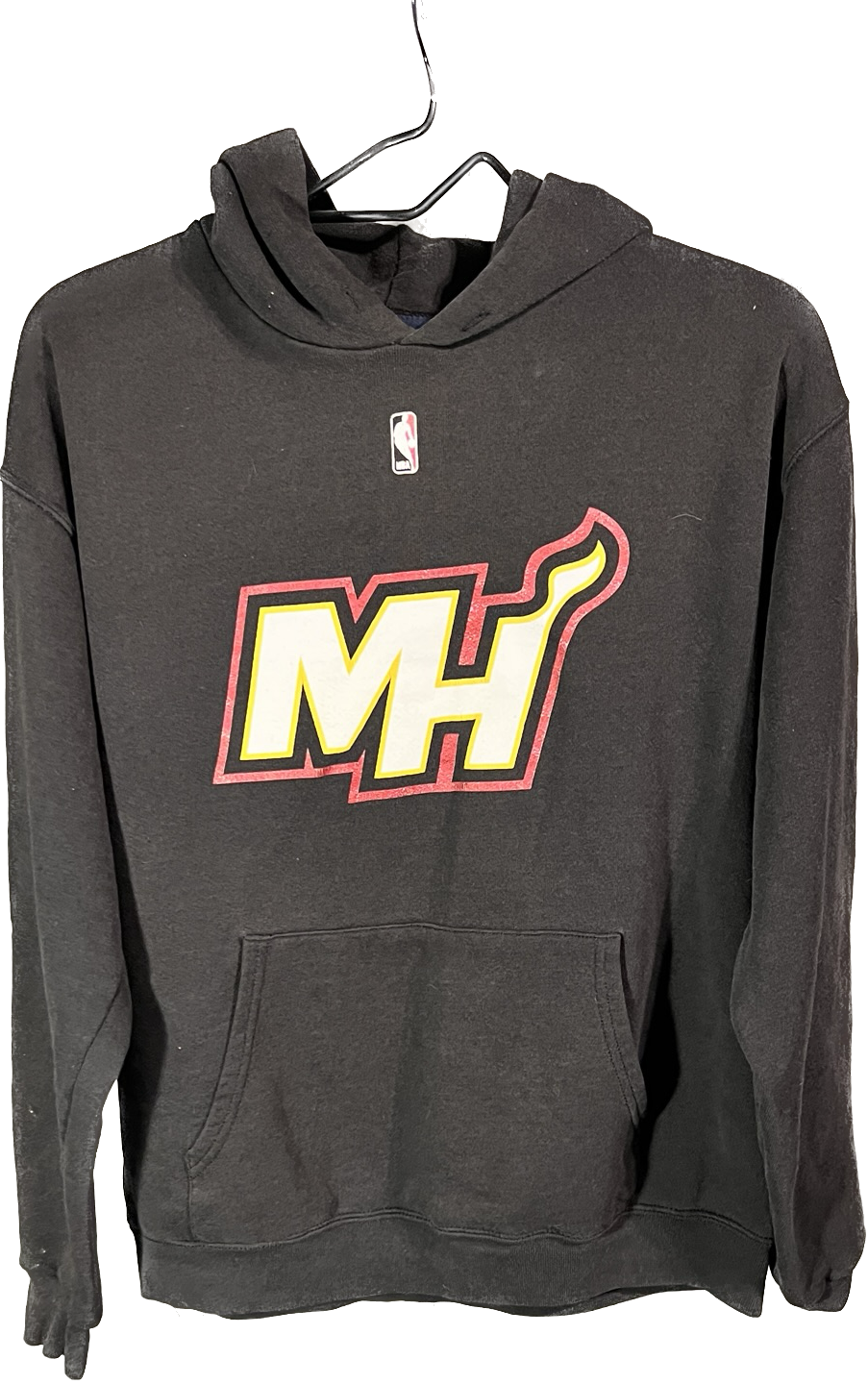 Faded Miami Heat Hoodie Medium